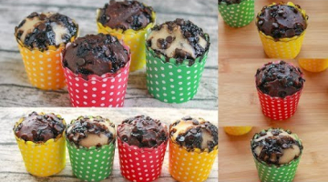 Recipe 2 EASY MUFFIN RECIPE | EGGLESS & WITHOUT OVEN | CHOCOLATE CHIPS & DOUBLE CHOCOLATE MUFFIN RECIPE
