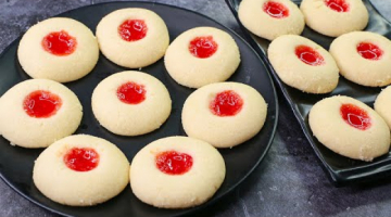 Recipe 3 Ingredients Cookies Recipe | Jam Cookies | Eggless & Without Oven | Yummy