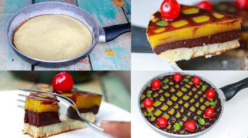 Recipe 4 Spoon Unique Cake In Fry Pan | Eggless &Without Oven | Layered Pudding Cake | Yummy