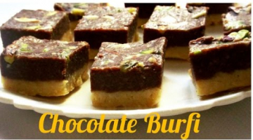 Recipe Chocolate Burfi | Double Layered Chocolate Fudge | Easy & Quick Recipe