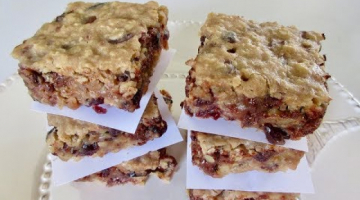 Recipe CHOCOLATE CRANBERRY OAT BARS | Chewy SNACK | DIY Demonstration