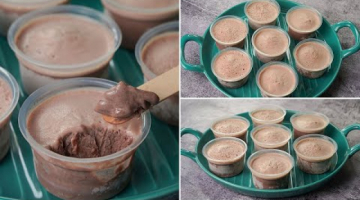 Recipe Chocolate Cup Ice Cream Without Cream | Easy Chocolate Cup Ice Cream recipe | Yummy