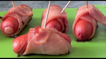 Recipe Cocktail Frankfurts Wrapped in Bacon