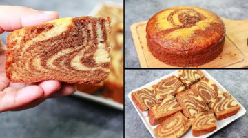 Recipe Coffee Marble Cake | Eggless & Without Oven | Yummy