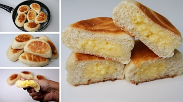 Recipe Cream Bun In Fry Pan | Eggless & Without Oven | Custard Bun Recipe | Yummy Cream Bun