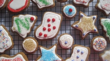 Recipe DECORATING COOKIES WITH ROYAL ICING - How to make ROYAL ICING Recipe and  DECORATE CHRISTMAS COOKIES