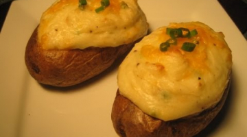 Recipe DOUBLE BAKED STUFFED POTATOES - HOW TO MAKE DOUBLE BAKED POTATOES Recipe