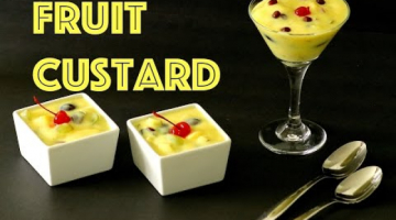 Recipe Fruit Custard || Eggless Indian Dessert |  Fruit Custard Salad