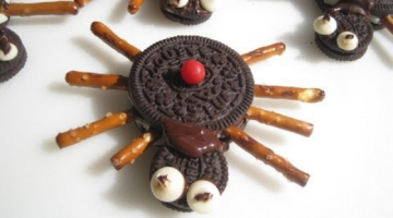 Recipe HALLOWEEN edible BLACK WIDOW SPIDERS - How to make HALLOWEEN TREATS, SNACKS and PARTY FOODS