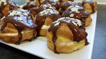Recipe How to make Chocolate Profiteroles / Chocolate Eclairs from scratch