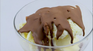 Recipe How to make ICE MAGIC SHELL chocolate topping sauce recipe - 2 Ingredient