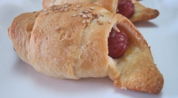 Recipe How to make PIGS-in-a-BLANKET - HOTDOGS, CHEESE rolled up in CRESCENT DOUGH