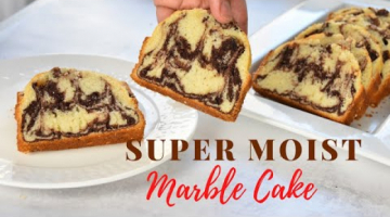 Recipe How to make Super Moist Vanilla & Chocolate Marble Cake