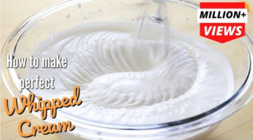 Recipe How to make Whipped Cream at Home - Step by Step Recipe in HINDI