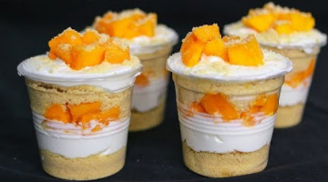 Recipe Mango Graham Float In Cup | Mango Dessert Box Recipe | Yummy Mango Dessert