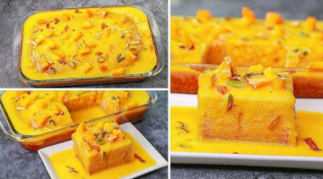 Recipe Mango Malai Cake | Eggless & Without Oven | Yummy