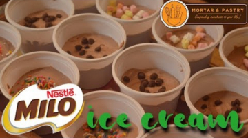 Recipe MILO ICE CREAM | How To Make Easy 3-ingredient No Churn Ice Cream 