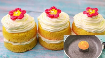Recipe Mini Lemon Cake In Fry Pan | Lemon Cake Without Oven | Fry Pan Cake | Yummy