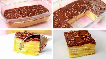 Recipe No Bake Eclair Cake | Eggless Chocolate Eclair Dessert | Yummy