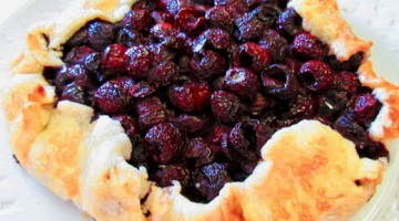 Recipe No Pie Pan BAKED CHERRY PIE | How to make CHERRY PIE Recipe