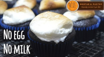 Recipe NON-DAIRY CHOCOLATE CUPCAKE WITH EASY MARSHMALLOW FROSTING | VEGAN