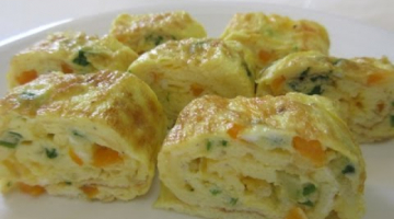 Recipe Omelette EGG-ROLL - How to make an OMELETTE ROLL Recipe