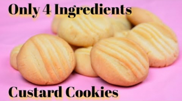 Recipe Only 4 Ingredients Custard Cookies (Eggless)
