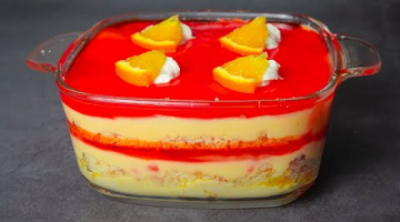 Recipe Orange Trifle Delight Recipe | Super Easy & Quick Orange Custard Dessert | Yummy