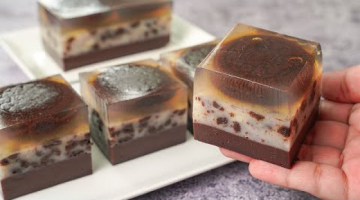 Recipe Oreo Layered Pudding | Chocolate Oreo Agar Agar Jelly Cake | Yummy