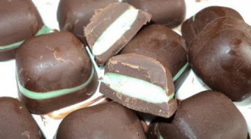 Recipe PEPPERMINT FILLED CHOCOLATES