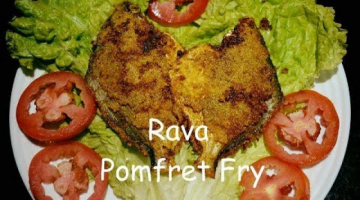 Recipe Pomfret Rava Fry | Coastal Fried Fish  |  Rava Fish Fry | Best Way To Cook Pomfret Rava Fry