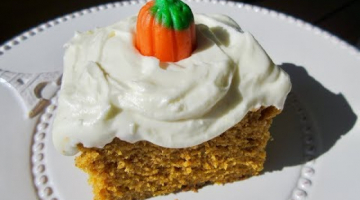 Recipe PUMPKIN CAKE - How to make Moist PUMPKIN CAKE W/ CREAM CHEESE FROSTING Recipe
