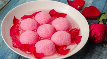 Recipe Rose Rasgulla | Sponge Rasgulla Recipe | Rose Flavor Pink Rasgulla | Yummy