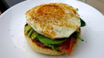 Recipe SPICY AVOCADO & SALMON TOASTED MUFFINS