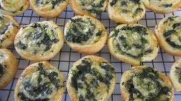 Recipe SPINACH CHEESE SWIRLS - How to make PINWHEEL Appetizers demonstration