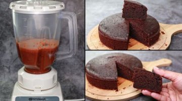 Recipe Sponge Chocolate Cake In Blender | Eggless & Without Oven | Yummy