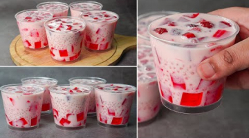 Recipe Strawberry Tapioca Drinks | Strawberry Sago Drinks | Summer Drinks Recipe | Yummy