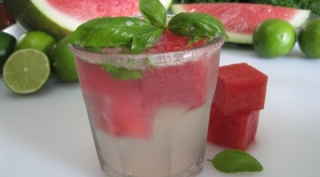 Recipe Watermelon and Basil Fizz - Learn how to make Watermelon and Basil Fizz recipe