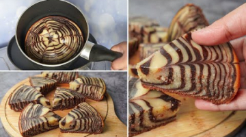 Recipe Zebra Cake In Sauce Pan | Eggless & Without Oven | Yummy