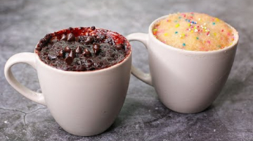 2 Min Microwave Mug Cake | Eggless Microwave Mug Cake In 2 Ways | Yummy