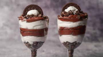 3 Ingredient Chocolate Mousse Trifle | No Bake Chocolate Dessert Recipe | Yummy