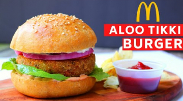 Aaloo Tikki Burger  How To Make McDonald's Tikki Burger || Veggie Burger Recipe
