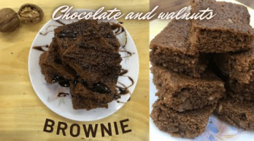 Chocolate brownie  | Chocolate Walnuts Brownie | Instant chocolate brownies without oven and eggs