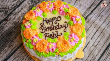 Chocolate Cake Without Oven | Birthday Cake Decoration | Flower Basket Cake Decoration