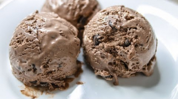 Chocolate Ganache Ice Cream | Dark Chocolate Ice Cream | No Eggs No Machine