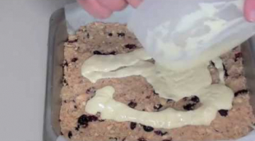 Cranberry and Chocolate slice - Video Recipe