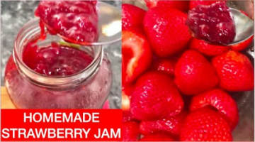 Easy & simple homemade Strawberry jam | Strawberry jam | Homemade fruit jam | 3 ingredients only
