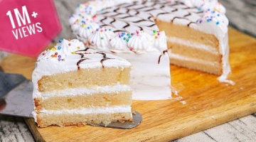 Eggless Vanilla Cake Without oven | Eggless Vanilla Birthday Cake
