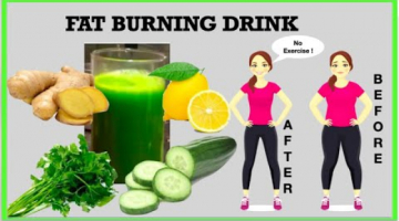 FAT BURNING bedtime veggie DRINK | Green juice to reduce belly fat in 2 weeks | No exercise