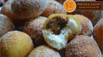 FLAT TOPS FILLED MINI DONUTS! | EASY NO YEAST RECIPE